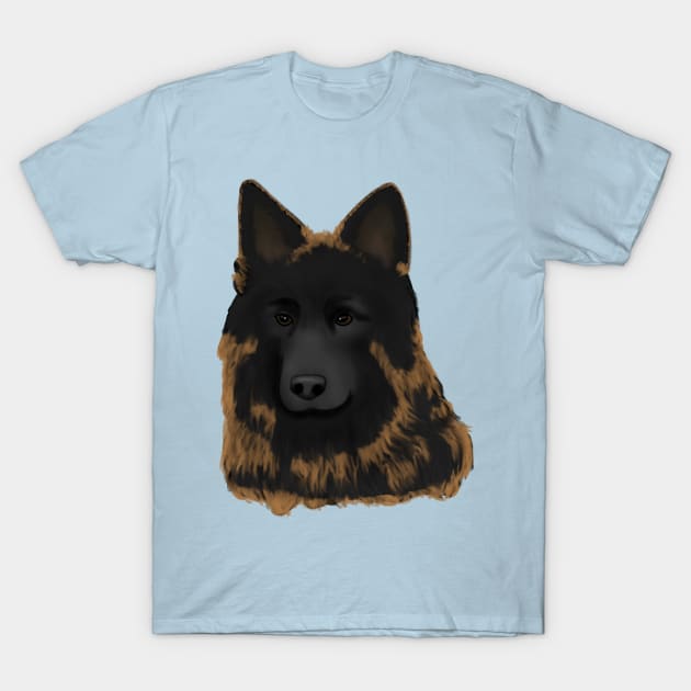 Bohemian Shepherd Dog (Large Design) T-Shirt by Aeriskate